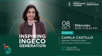 CICLO DE CHARLAS INSPIRING INGECO GENERATION: CAMILA CASTILLO
